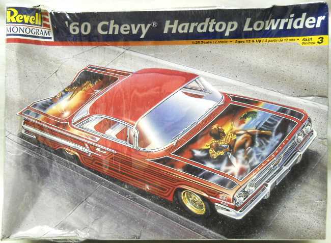 Monogram 1/25 1960 Chevrolet Impala 2 Door HT Lowrider Custom, 85-2557 plastic model kit